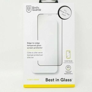 iPhone 11 Pro X XS Tempered Glass BodyGuardz Pure 2 EDGE